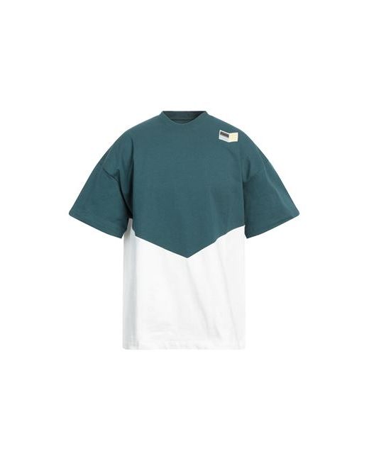 Jil Sander Man T-shirt Deep jade Cotton