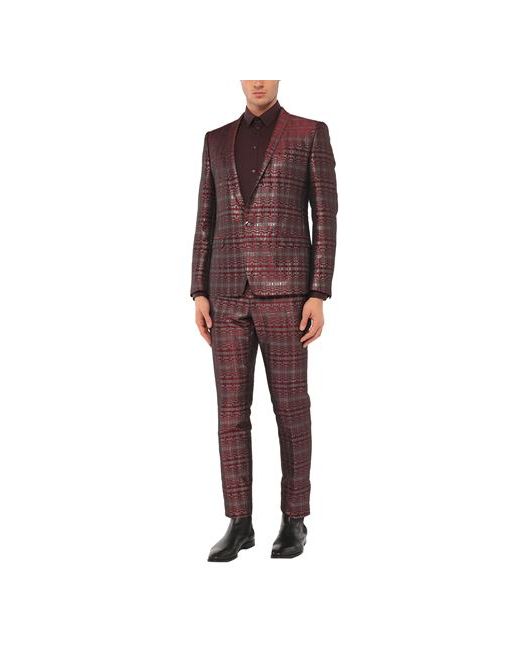 Dolce & Gabbana Man Suit Burgundy Polyester