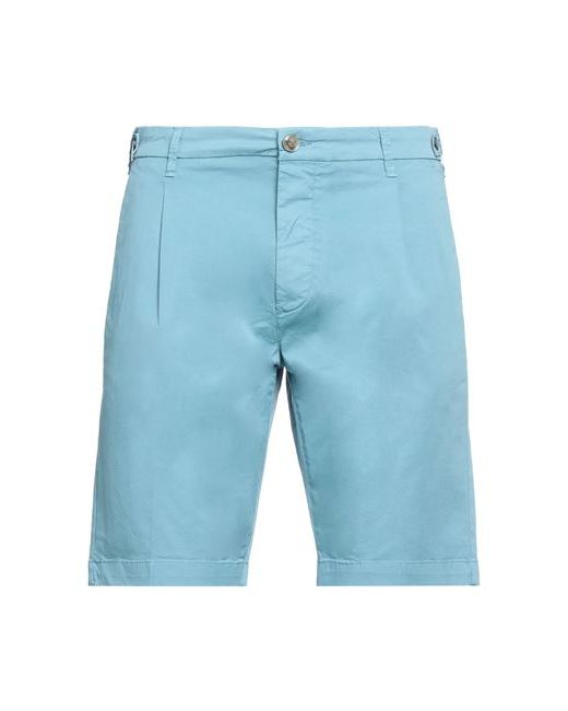 Barba Napoli Man Shorts Bermuda Azure Cotton Elastane