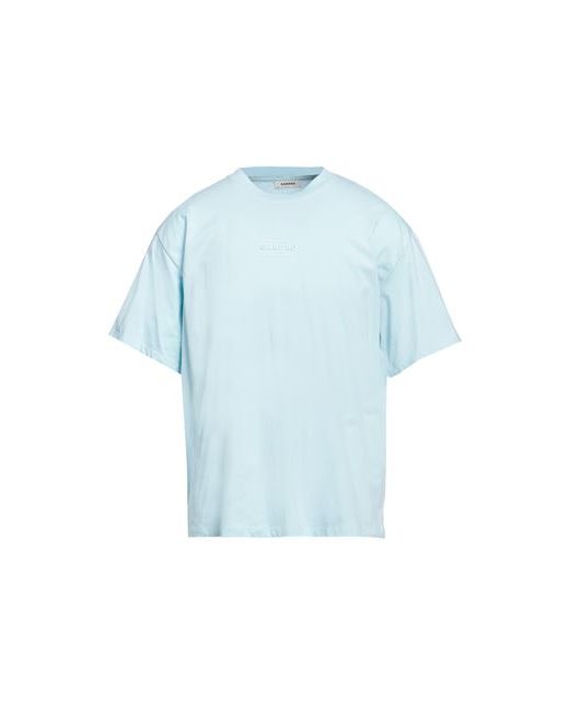 Sandro Man T-shirt Sky Cotton Elastane