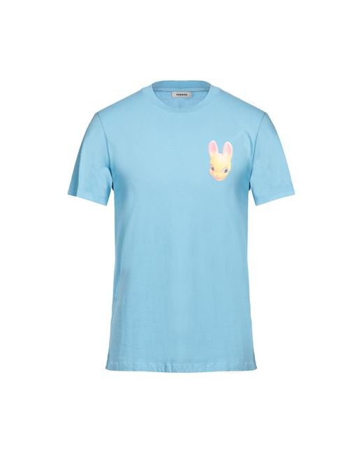 Sandro Man T-shirt Azure Cotton Elastane