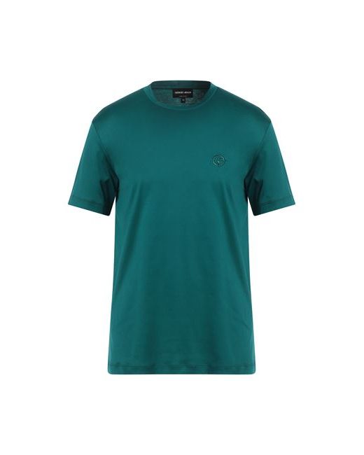 Giorgio Armani Man T-shirt Deep jade Cotton