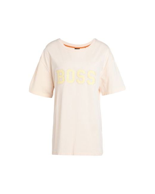 Boss T-shirt Cream Cotton