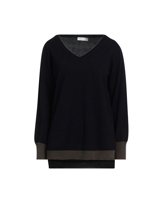 Le Tricot Perugia Sweater Midnight Virgin Wool Silk Cashmere