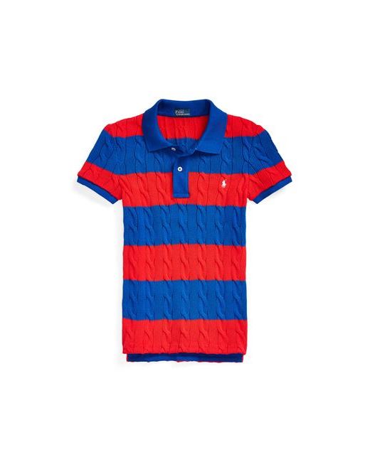 Polo Ralph Lauren Slim Fit Cable-knit Polo Shirt Sweater Cotton