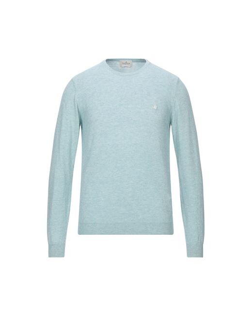 Brooksfield Man Sweater Sky Cotton Cashmere