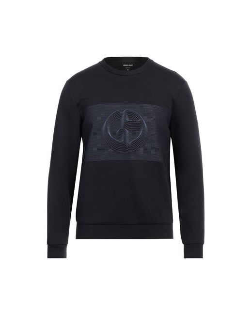 Giorgio Armani Man Sweatshirt Midnight Cotton Polyamide Viscose
