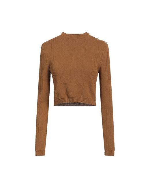 Balmain Sweater Camel Cotton Polyamide
