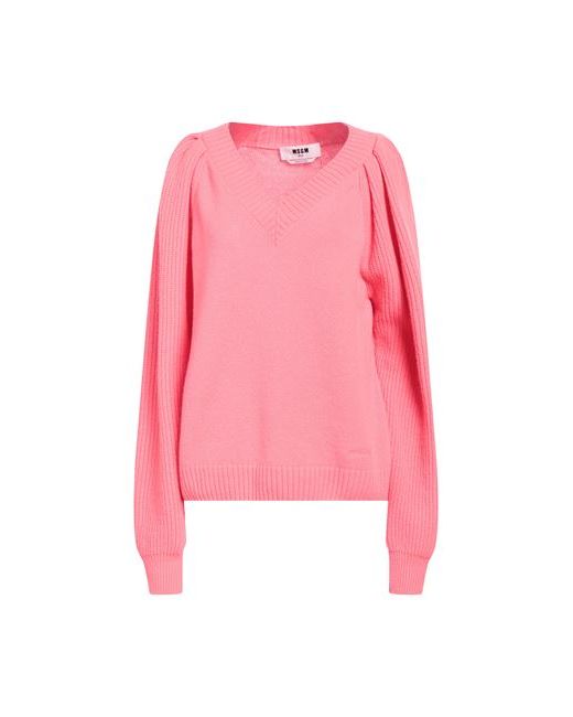 Msgm Sweater Fuchsia Wool Cashmere