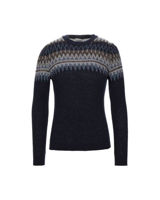 Brooksfield Man Sweater Midnight Virgin Wool Polyamide