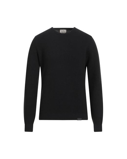 Brooksfield Man Sweater Dark Wool Cotton Polyamide