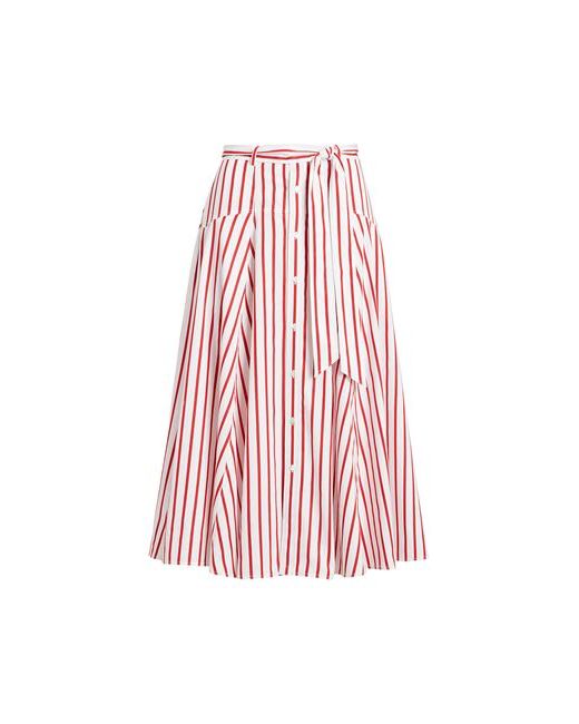 Polo Ralph Lauren Striped Cotton A-line Skirt Midi skirt