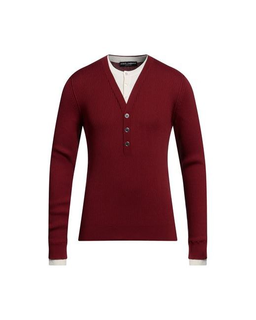 Dolce & Gabbana Man Sweater Brick Silk Cotton