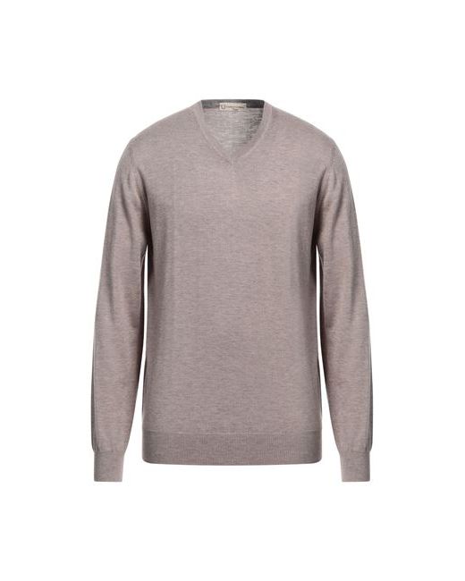 Cashmere Company Man Sweater Dove Wool Cashmere Silk Nylon