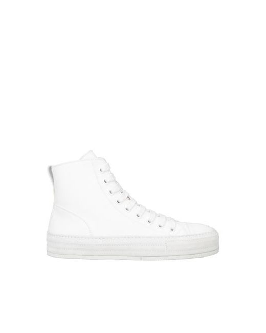 Ann Demeulemeester Man Sneakers Leather Textile fibers