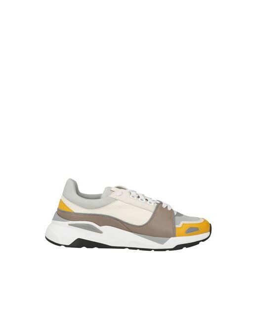 Canali Man Sneakers Light Leather Textile fibers
