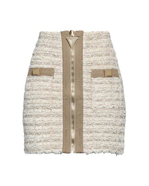Balmain Mini skirt Viscose Synthetic fibers Cotton Metallic fiber Linen