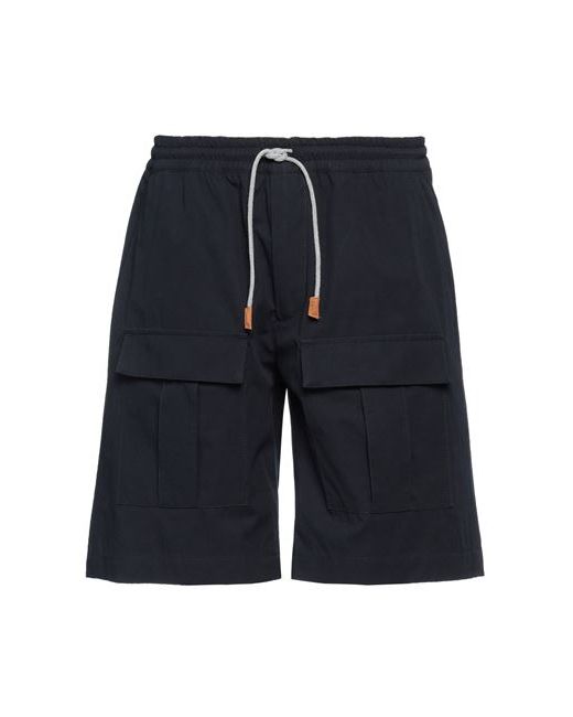 Eleventy Man Shorts Bermuda Midnight Cotton