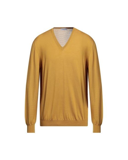 Gran Sasso Man Sweater Mustard Virgin Wool