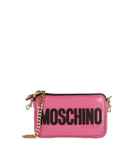 Moschino Patent Leather Logo Shoulder Bag Cross-body bag Viscose