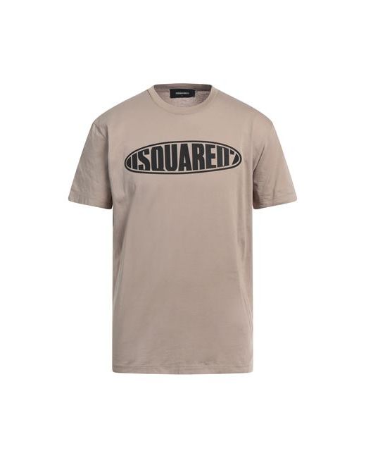 Dsquared2 Man T-shirt Light brown Cotton