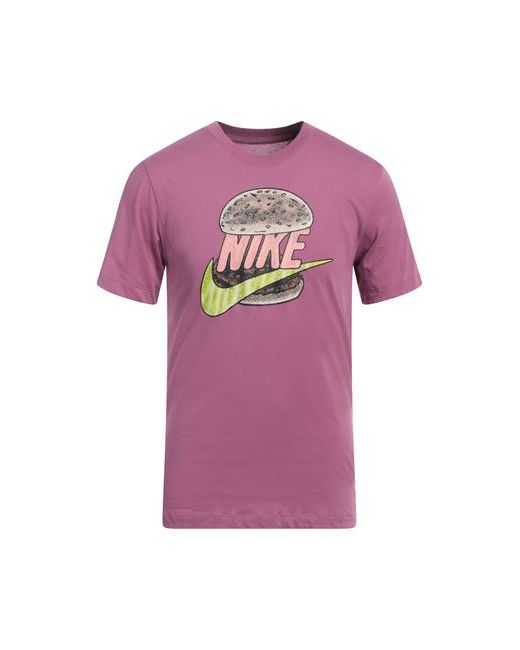 Nike Man T-shirt Mauve Cotton