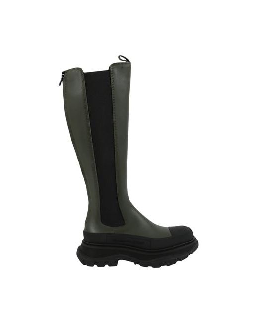 Alexander McQueen Rubber Toe Leather Boots Boot Calfskin