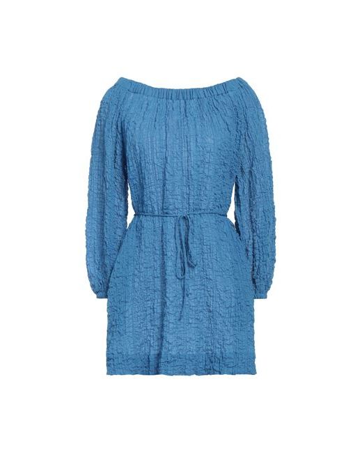 Three Graces London Mini dress Azure Cotton Elastane