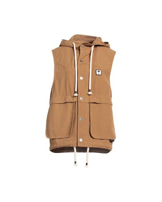 Palm Angels Jacket Camel Cotton Polyester