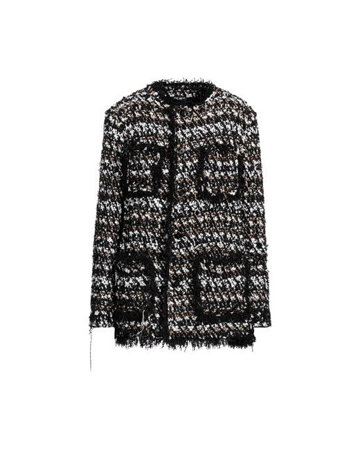 Dolce & Gabbana Coat Polyamide Virgin Wool Silk Polyethylene Polyester