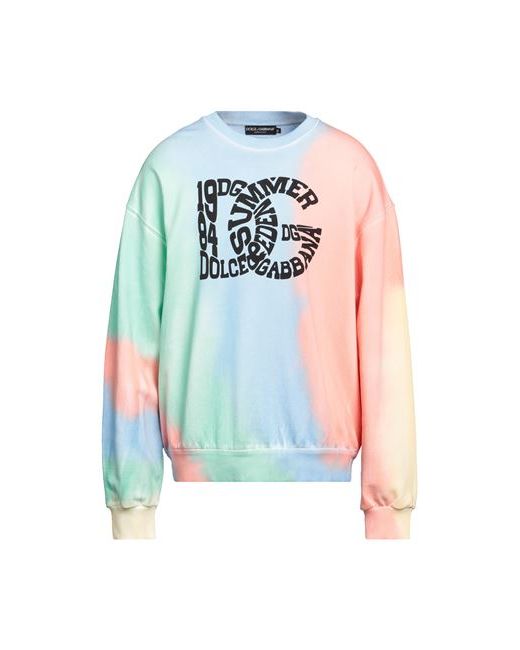 Dolce & Gabbana Man Sweatshirt Sky Cotton Elastane