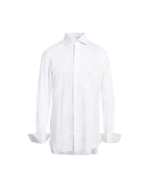Brioni Man Shirt Cream ¾ Cotton