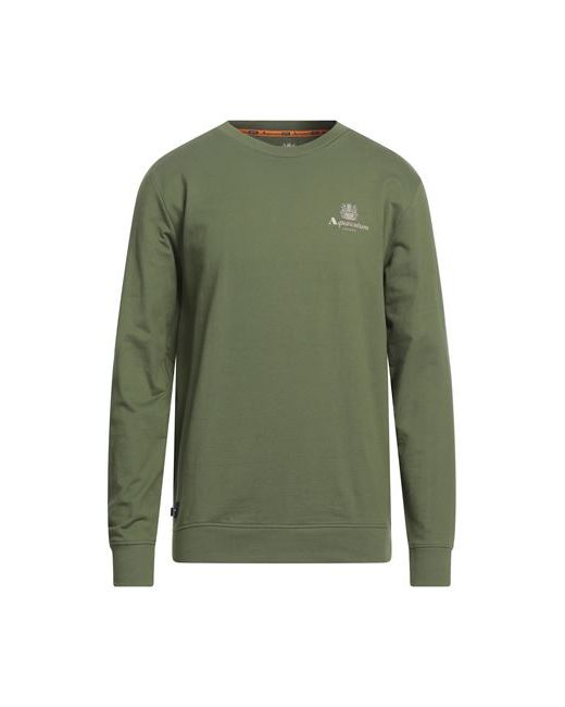 Aquascutum Man Sweatshirt Military Cotton