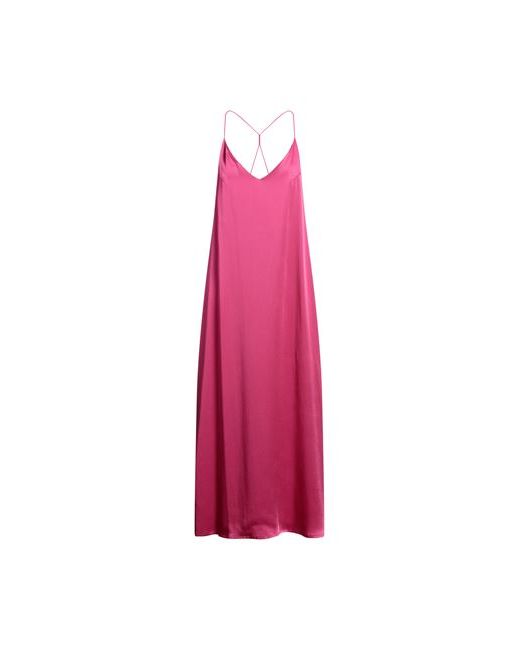 The Nina Studio Maxi dress Fuchsia Silk
