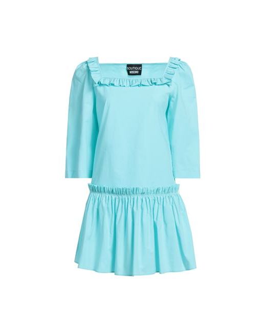Boutique Moschino Mini dress Sky Cotton Elastane