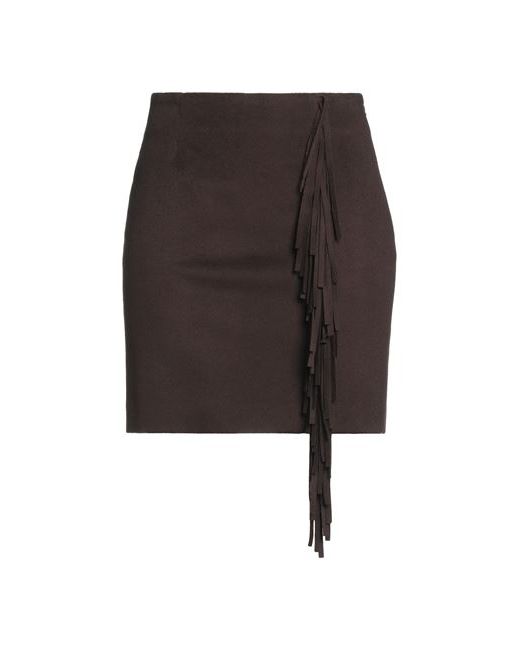 Federica Tosi Mini skirt Dark Virgin Wool Cashmere