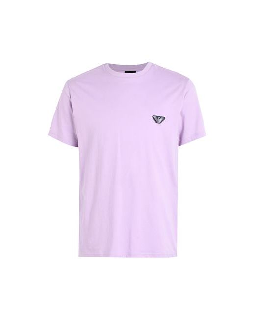 Emporio Armani Knit T-shirt Man Lilac Cotton
