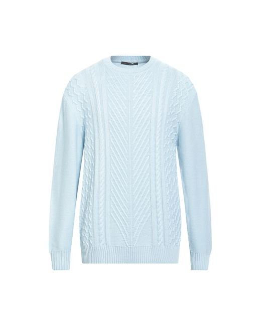 Low Brand Man Sweater Sky Viscose Polyamide Wool Cashmere