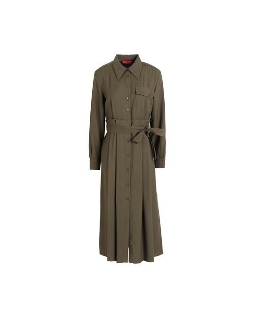 Max & Co . Midi dress Military Viscose Polyester