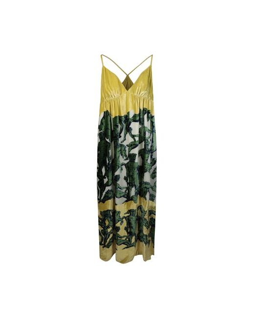 Ferragamo Sleeveless Maxi Dress Midi dress Multicolored Rayon Silk