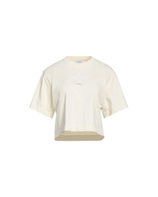 Off-White T-shirt Cream Cotton