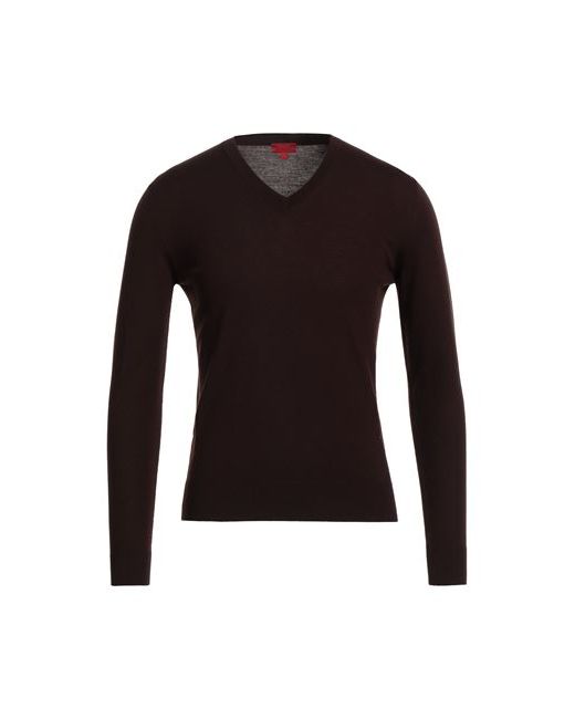 Isaia Man Sweater Dark Merino Wool