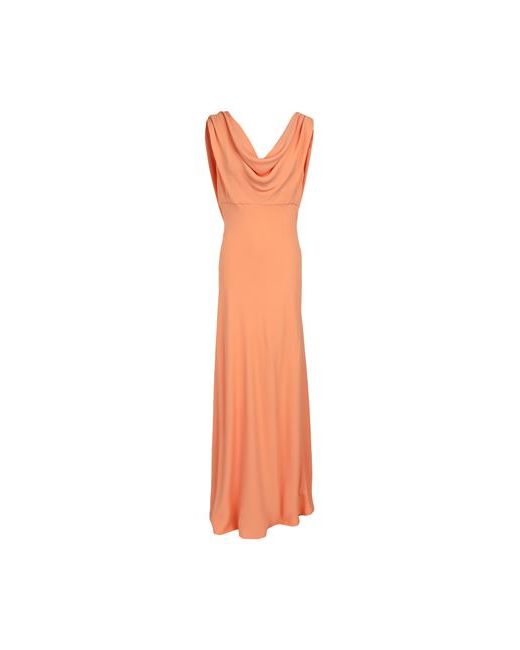 Clips Maxi dress Apricot Polyester Viscose Acetate Elastane