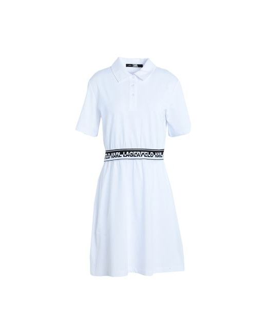Karl Lagerfeld Logo Tape Shirt Dress Mini dress Organic cotton