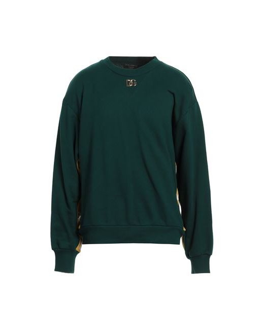Dolce & Gabbana Man Sweatshirt Dark Cotton Polyester Elastane Brass