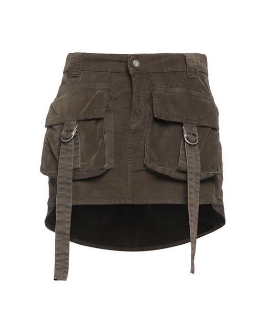 Blumarine Mini skirt Military Cotton Elastane