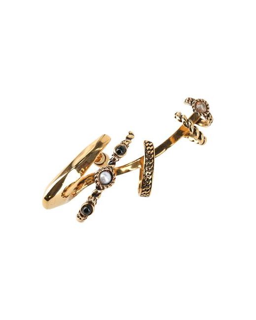 Alexander McQueen Moonstone Earcuff Earrings Brass