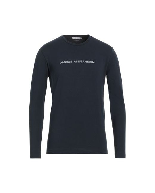 Grey Daniele Alessandrini Man T-shirt Midnight Cotton Elastane