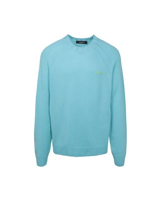 Versace Embroidered Logo Sweater Man Cashmere