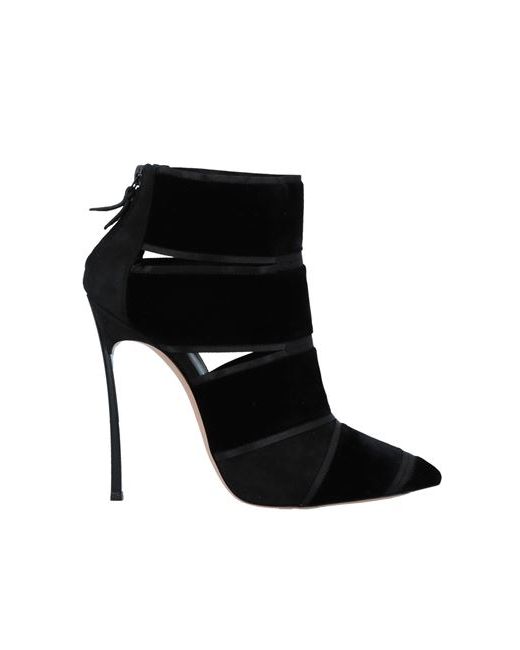 Casadei Ankle boots Leather Textile fibers
